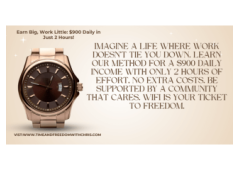 Work From Home FOREVER If You Wish... EASY and Automated - $900/Day Guaranteed!